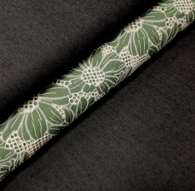 RIFLOVINA DENIM STRETCH ŠEDOČIERNA