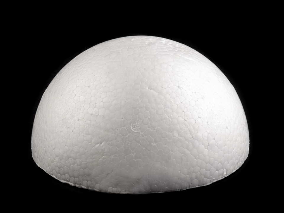Pologuľa Ø19 cm polystyrén - 1 ks