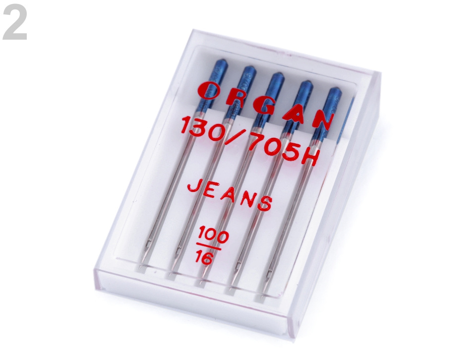 Strojové ihly Jeans 100 Organ