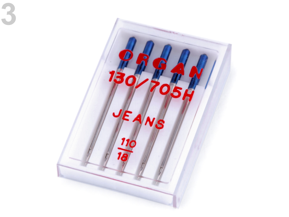 Strojové ihly Jeans 110 Organ 