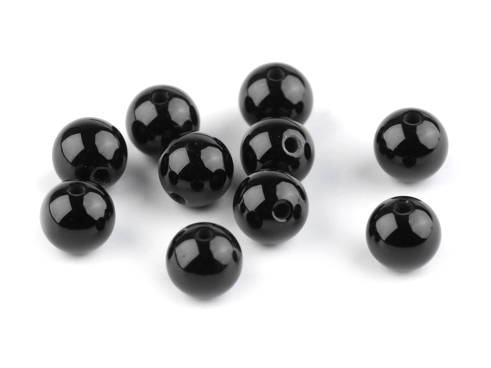 Minerálové koráliky Onyx Ø6 mm - 10 ks