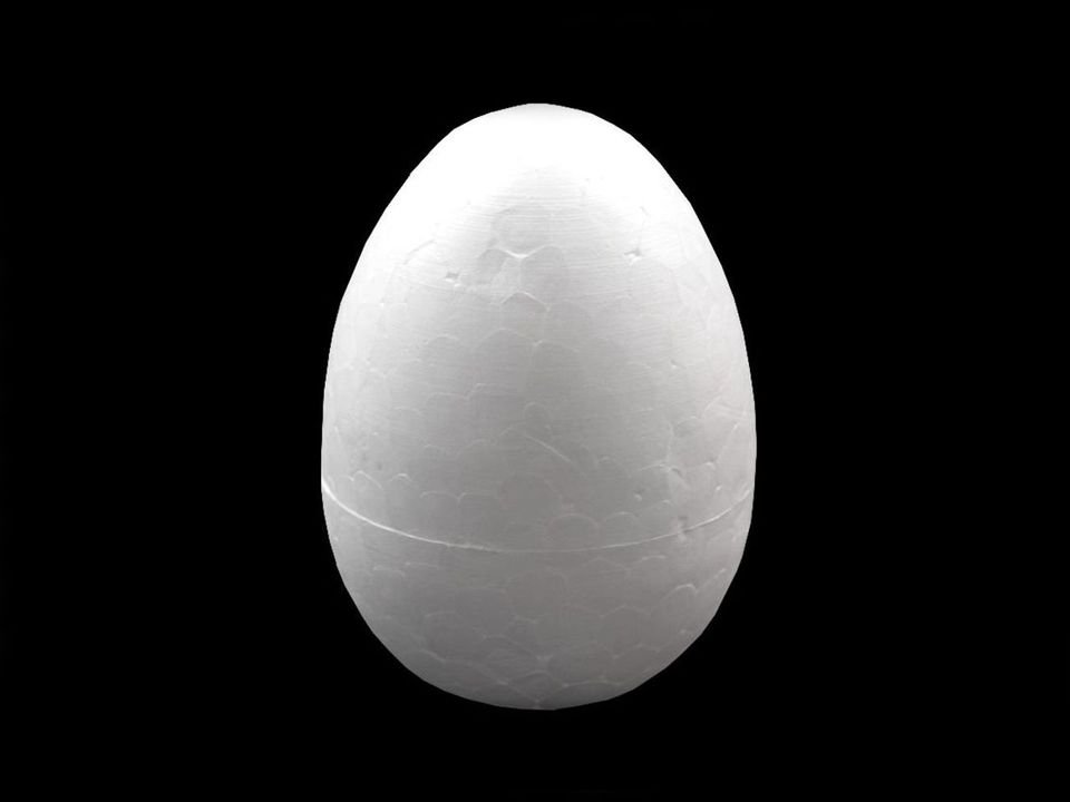 Vajíčko 4,7x6,8 cm polystyrén - 1 ks
