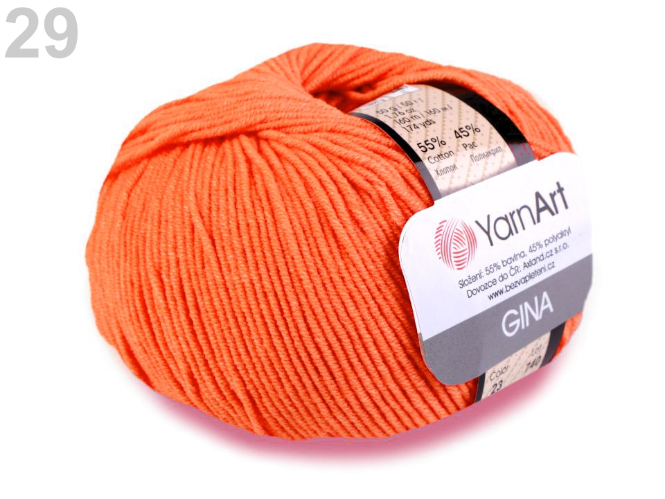 Pletacia priadza YarnArt Gina / Jeans 50g