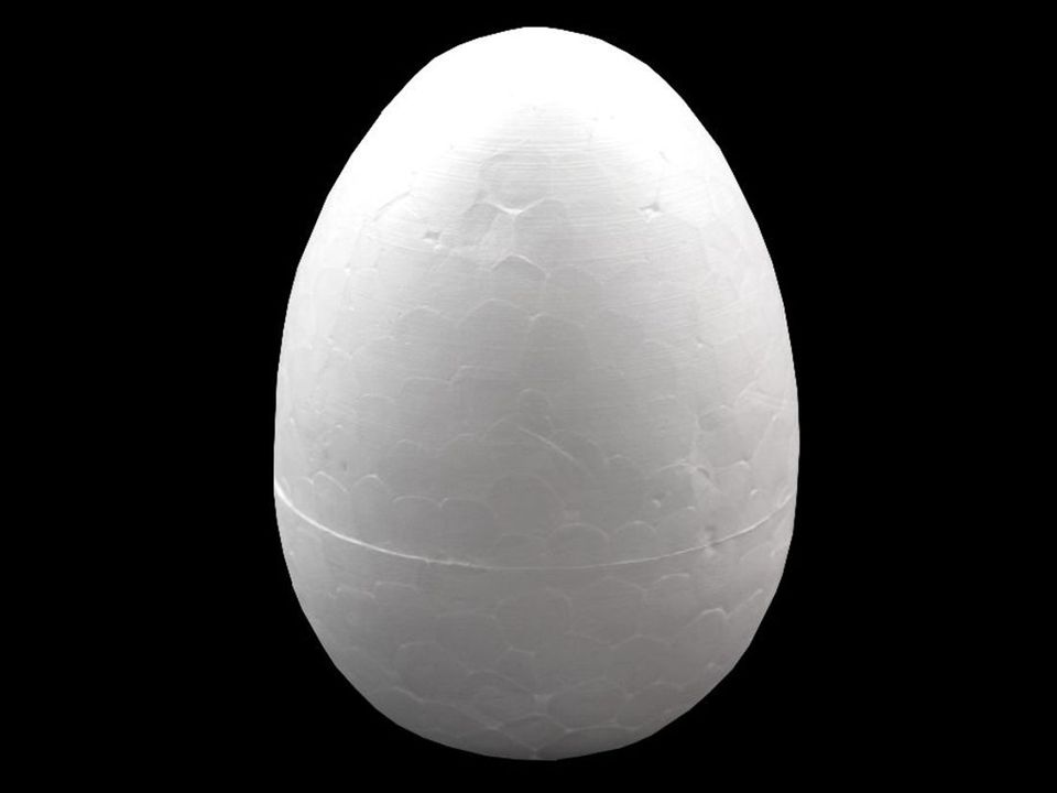 Vajce 6,5x9,5 cm polystyrén - 1 ks