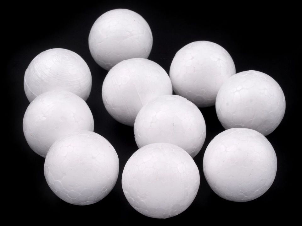 Guľa Ø2,5 cm polystyrén - 20 ks