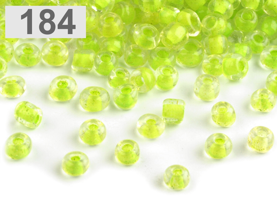 Rokajl sklenený S FAREBNÝM PRIEŤAHOM 4mm - 50g