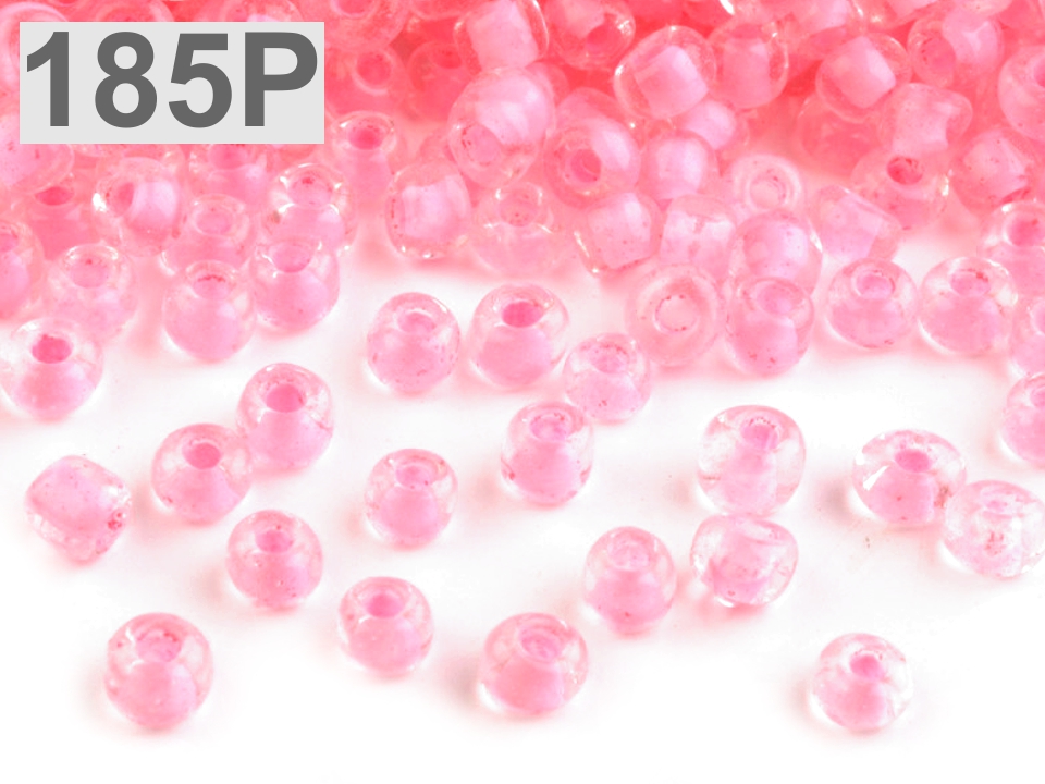 Rokajl sklenený S FAREBNÝM PRIEŤAHOM 4mm - 50g