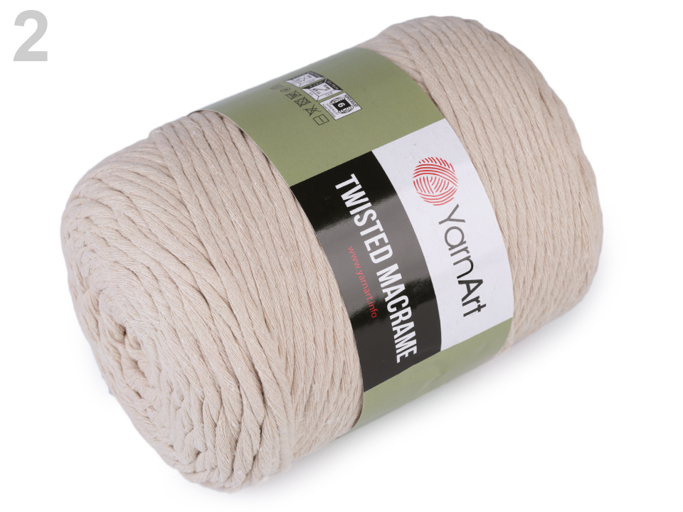 Pletacia priadza YarnArt Twisted Macrame 500g