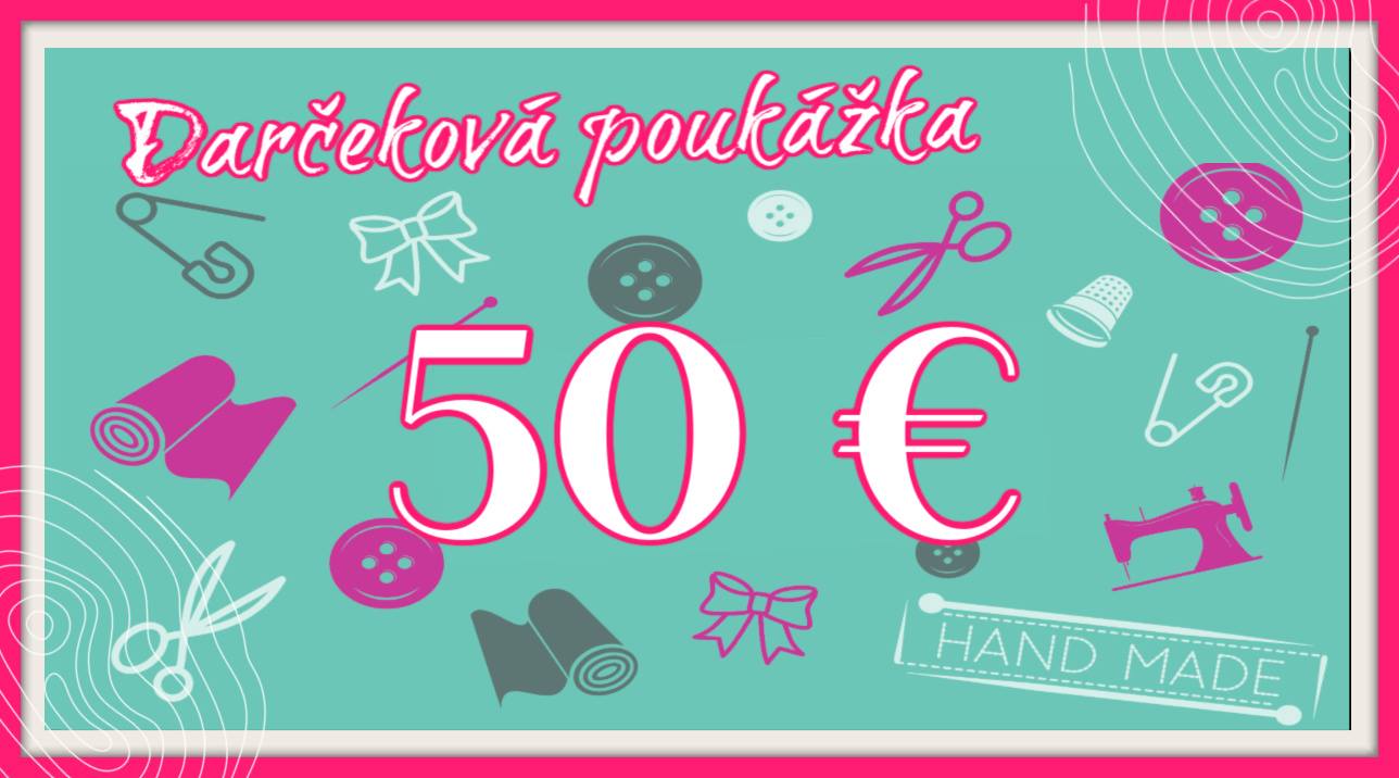 DARČEKOVÁ POUKÁŽKA 50,00 €
