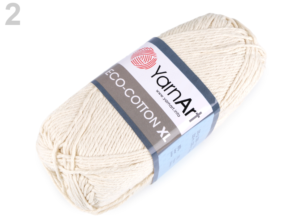 Pletacia priadza YarnArt Eco - cotton XL 200g