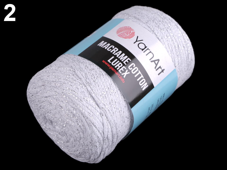 Pletacia priadza YarnArt Macrame Cotton lurex 250g