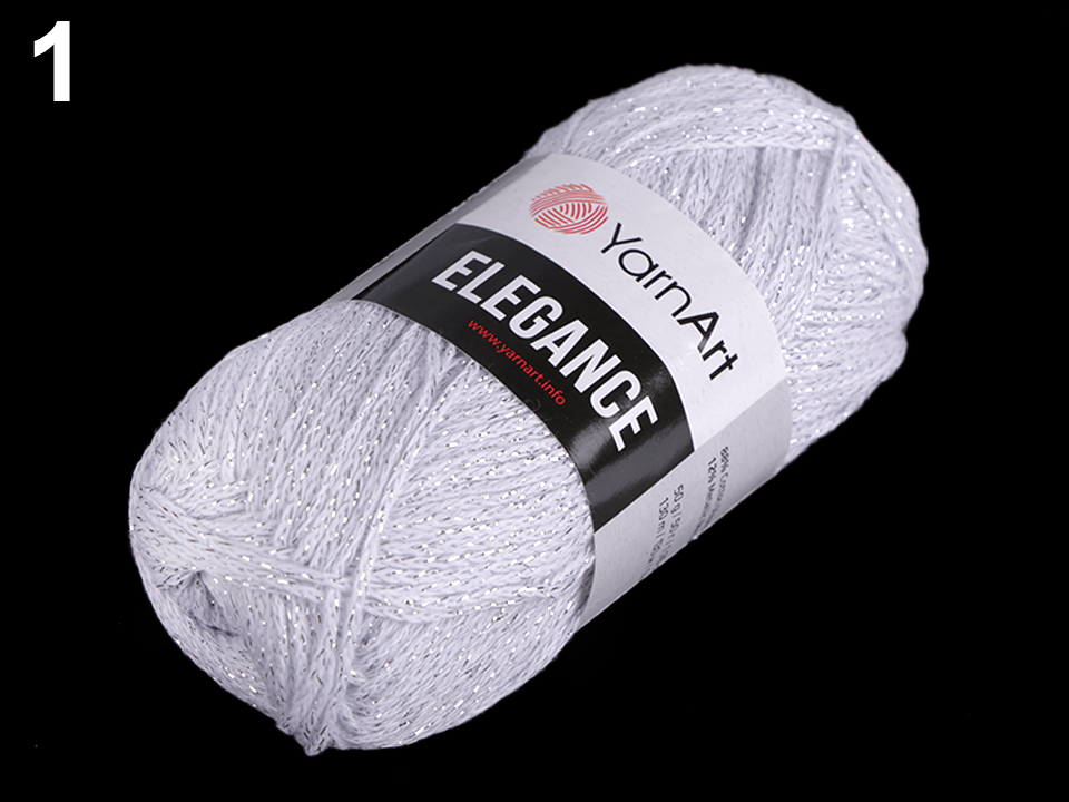 Pletacia priadza YarnArt Elegance lurex 50g
