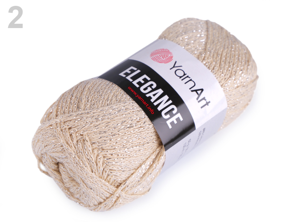 Pletacia priadza YarnArt Elegance lurex 50g