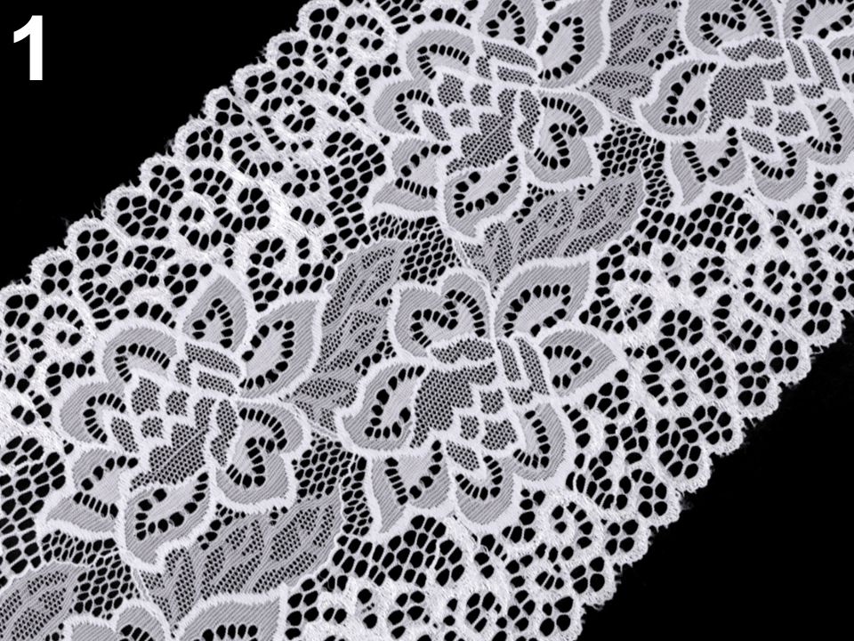 Elastická čipka / vsadka / behúň šírka 17,5 cm - 1 m