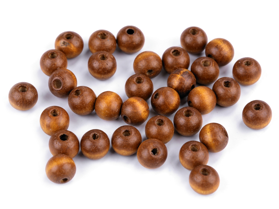 Drevené korálky Ø10 mm - 20g