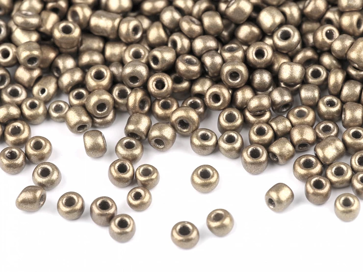 Rokajl 8/0 - 3 mm metalický, nepriehľadný - 50 g