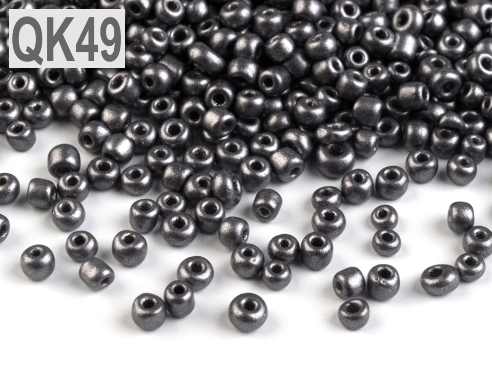 Rokajl 8/0 - 3 mm metalický, nepriehľadný - 50 g