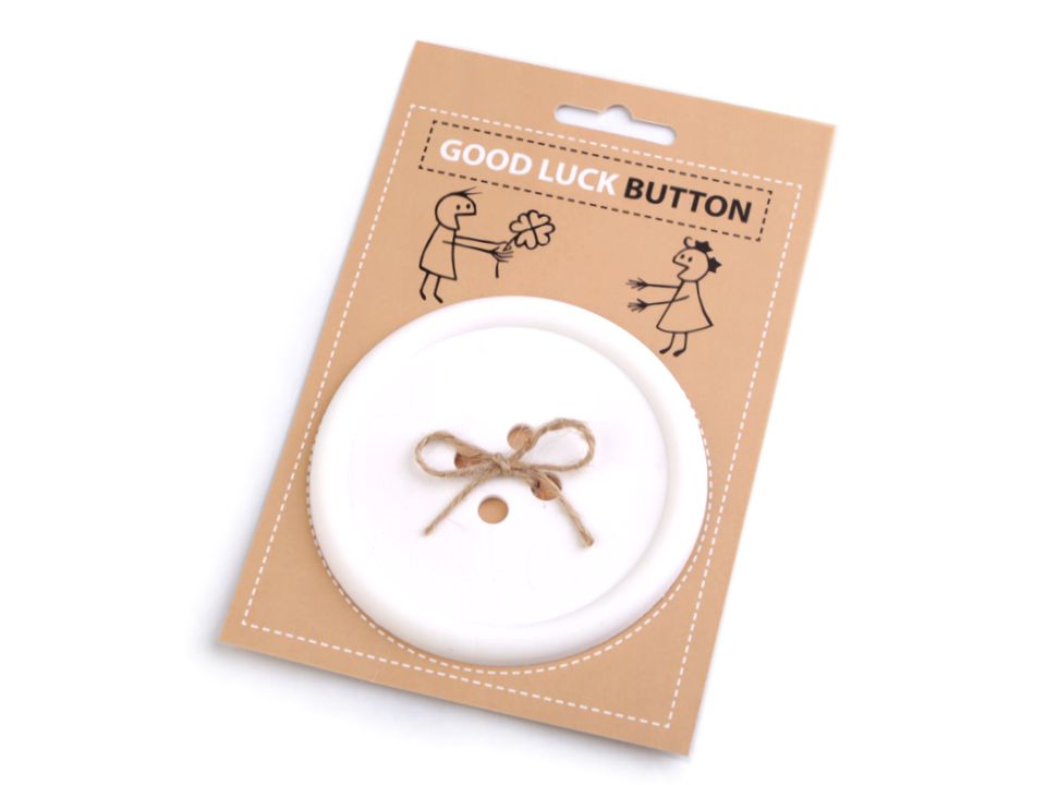 Gombík pre šťastie / tácka - 1 ks