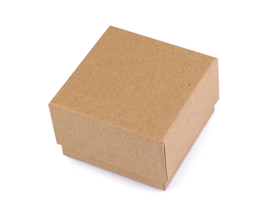 Krabička na šperky natural 7x7 cm - 1 ks