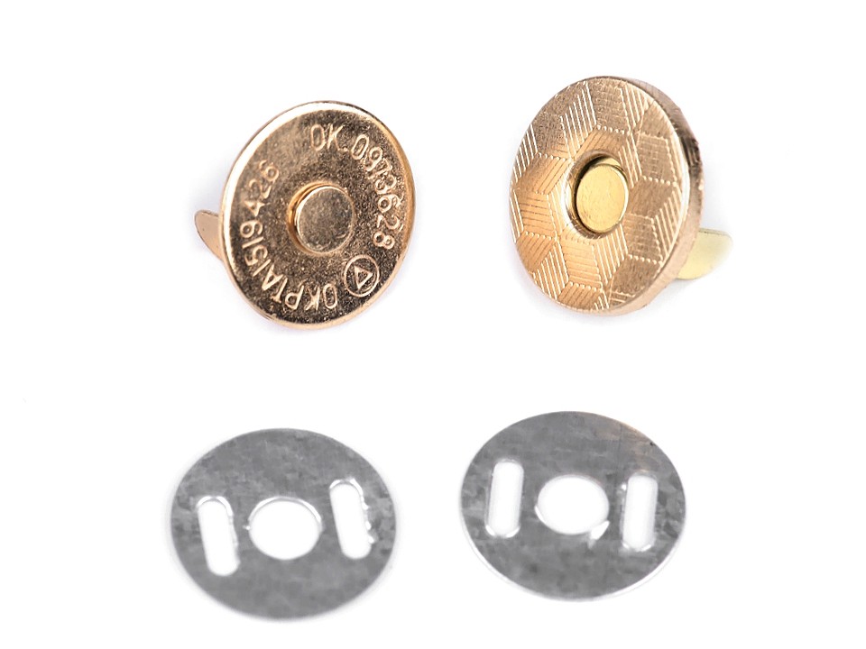 Magnetické zapínanie tenké Ø14 mm - 5 sada
