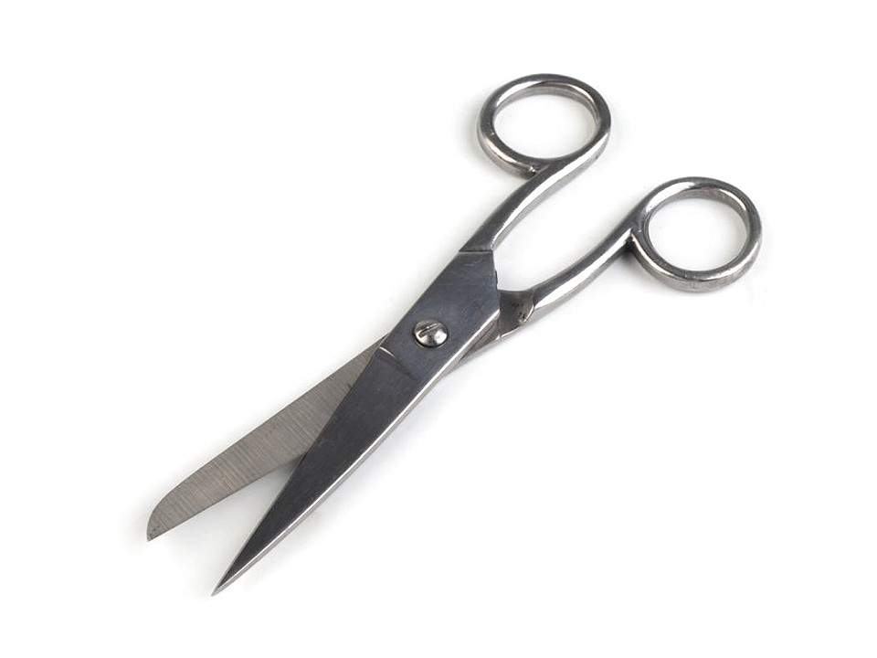 Nožnice dĺžka 13 cm celokovové - nikel