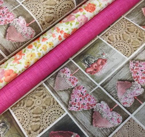 SRDIEČKOVÝ PATCHWORK NA POŤAHOVKE