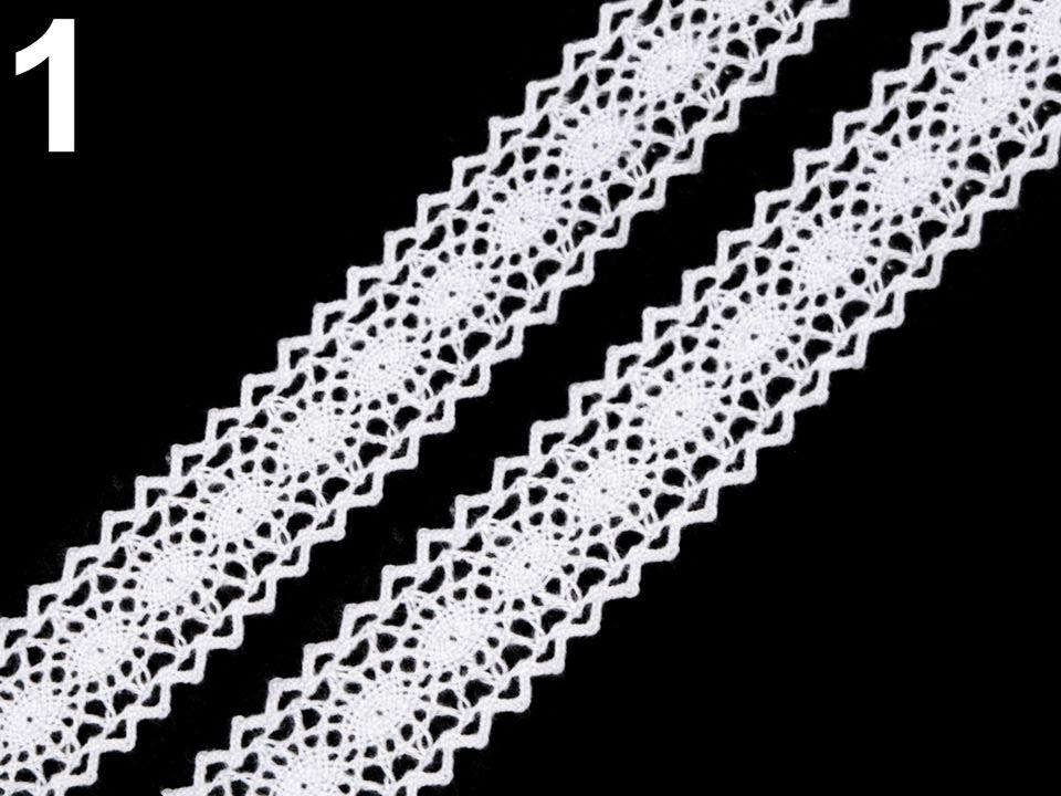 Čipka / vsádka paličkovaná šírka 23 mm - 1m