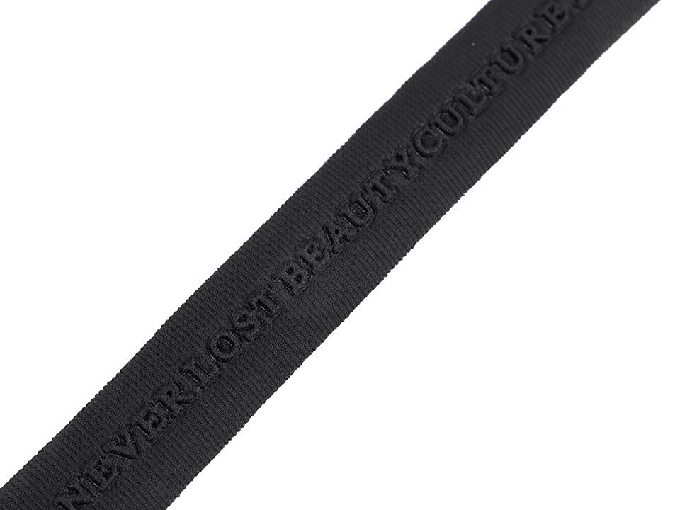 Lampas / odevná stuha s vytlačovaným 3D nápisom šírka 26 mm - 1 m