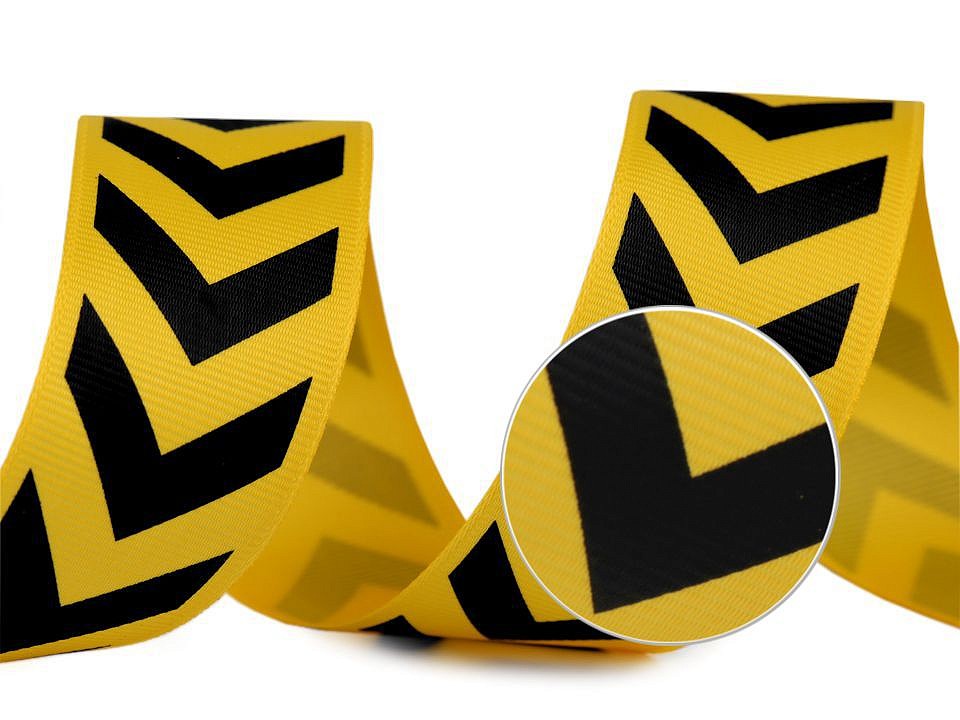 Lampas / rypsová stuha chevron šírka 32 mm - 1 m