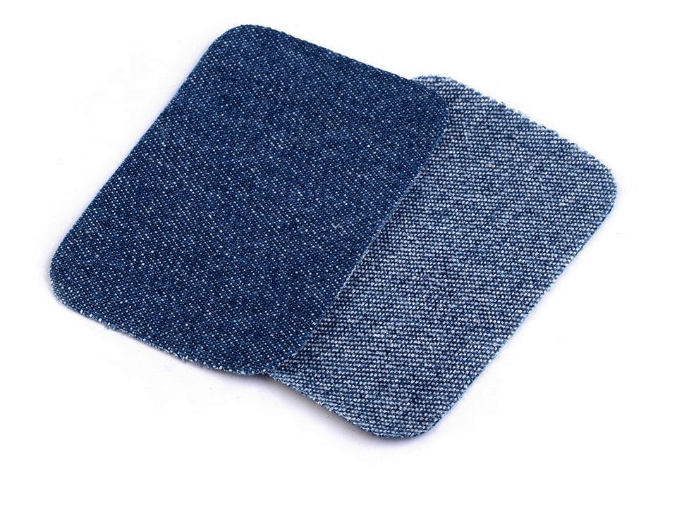 Nažehlovacie záplaty riflové 7,6x4,9 cm - 1 sáčok