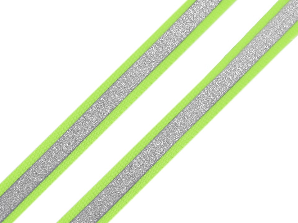 Páska reflexná šírka 10mm na tkanine - 5 m