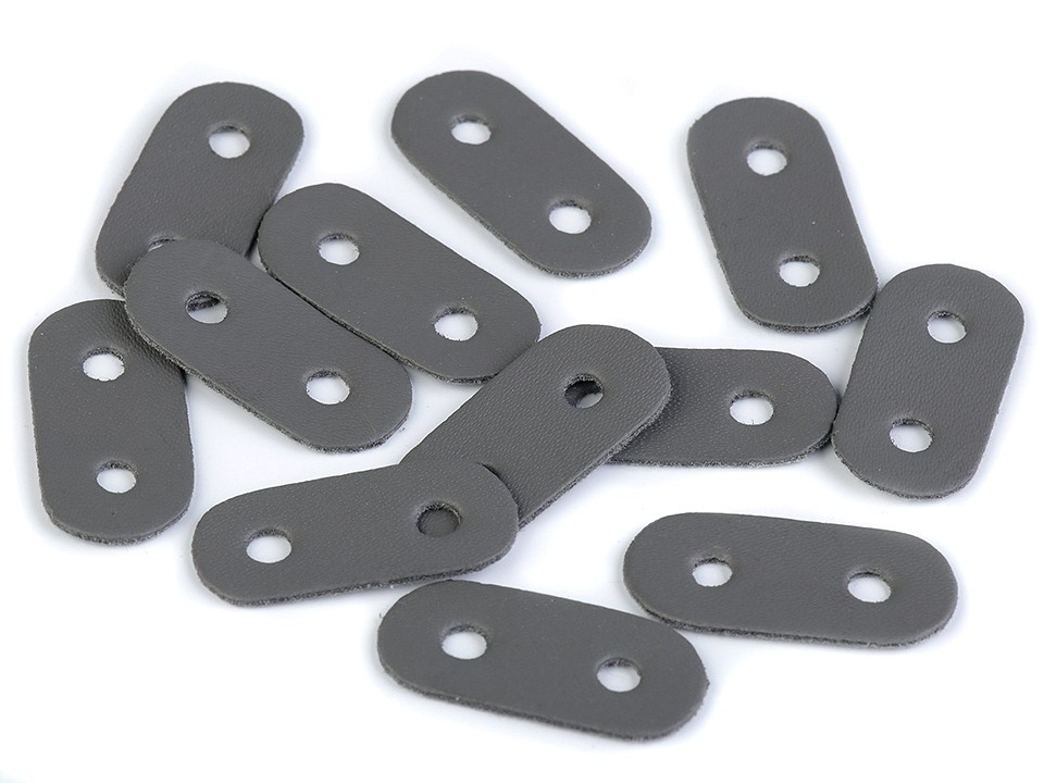 Brzdičky z eko kože 16x34 mm - 4 ks