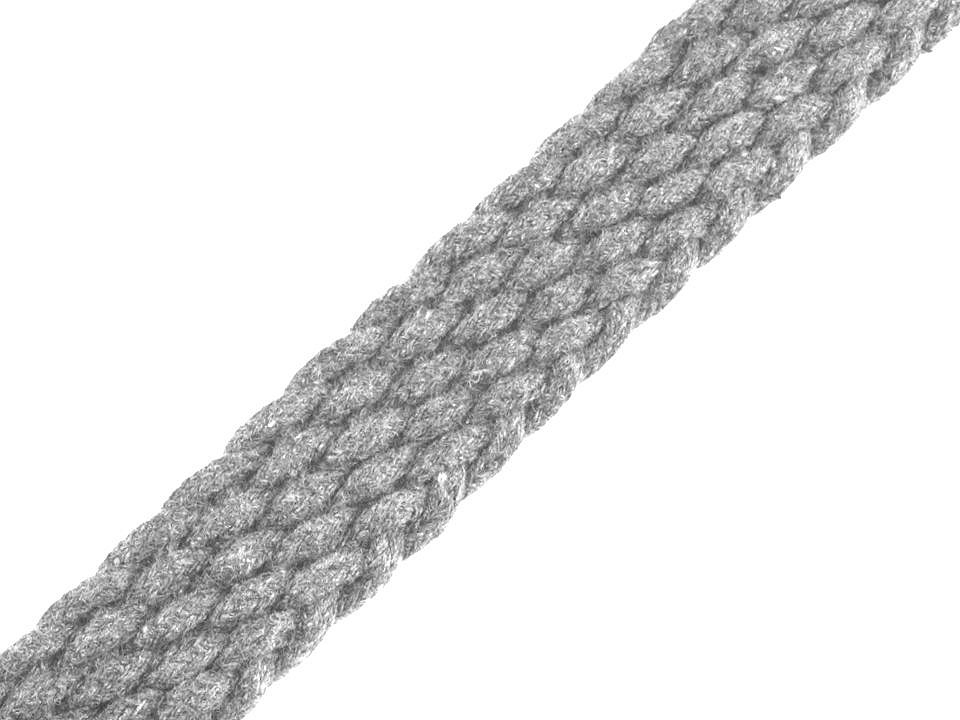  Splietaný popruh na uchá šírka 20 mm  - 1m