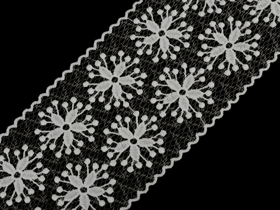 Vyšívaná čipka / vsadka šírka 11 cm - 1 m