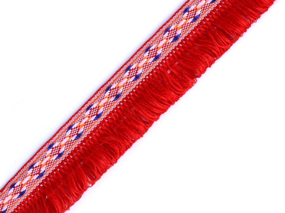 Prámik indiánsky s dvojitými strapcami šírka 27 mm - 1 m