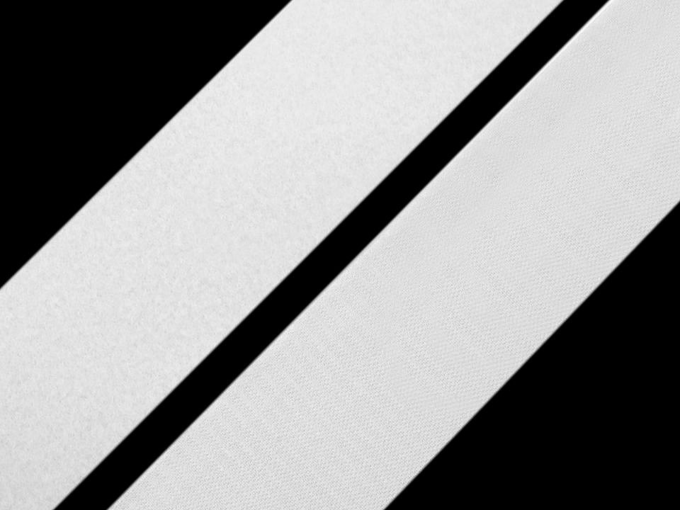 Suchý zips komplet šírka 38 mm biely-1m