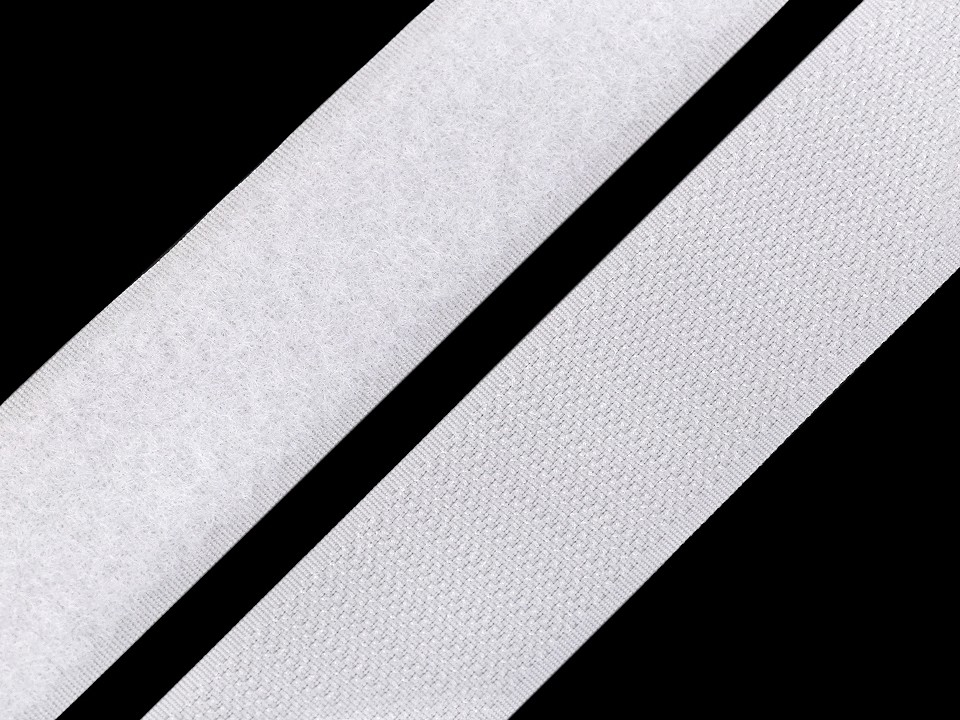 Suchý zips háčik + plyš šírka 30 mm - 1 m