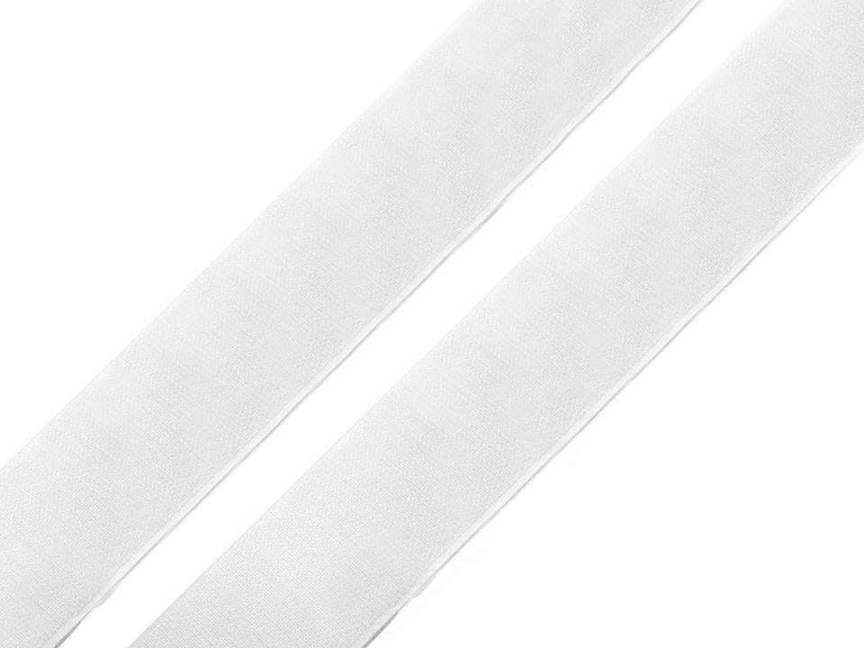 Suchý zips háčik samolepiaci šírka 20 mm biely - 1 m