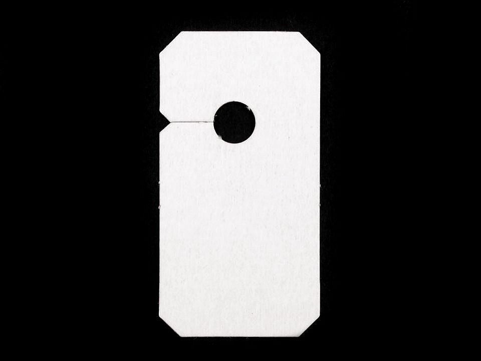 Závesky na zipsy 30x57mm papierové - 100 ks