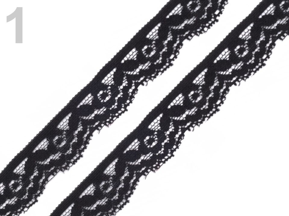 Čipka elastická šírka 20 mm - 1 m