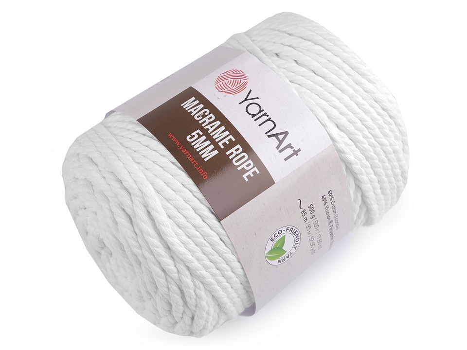 Pletacia priadza YarnArt Macrame Rope 5 mm 500g