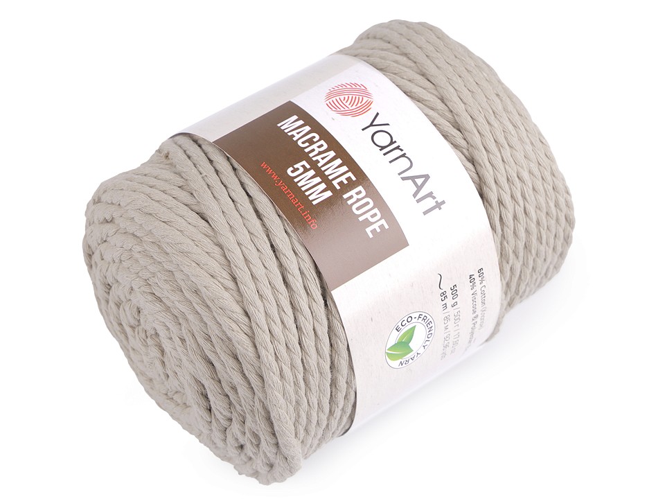 Pletacia priadza YarnArt Macrame Rope 5 mm 500g