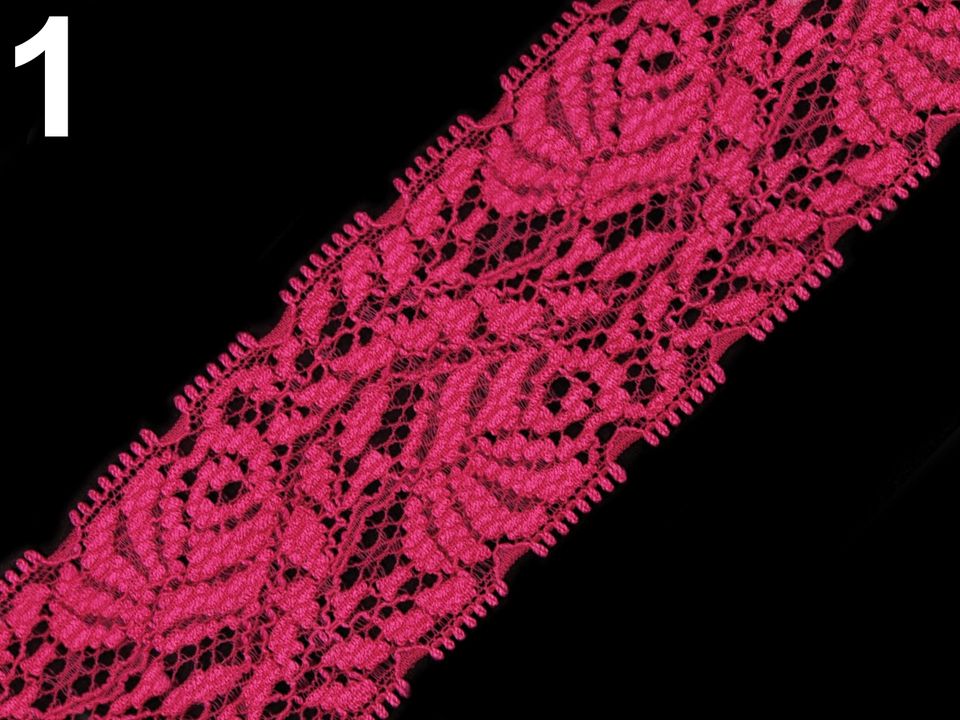 Elastická čipka, šírka 4 cm - 1m