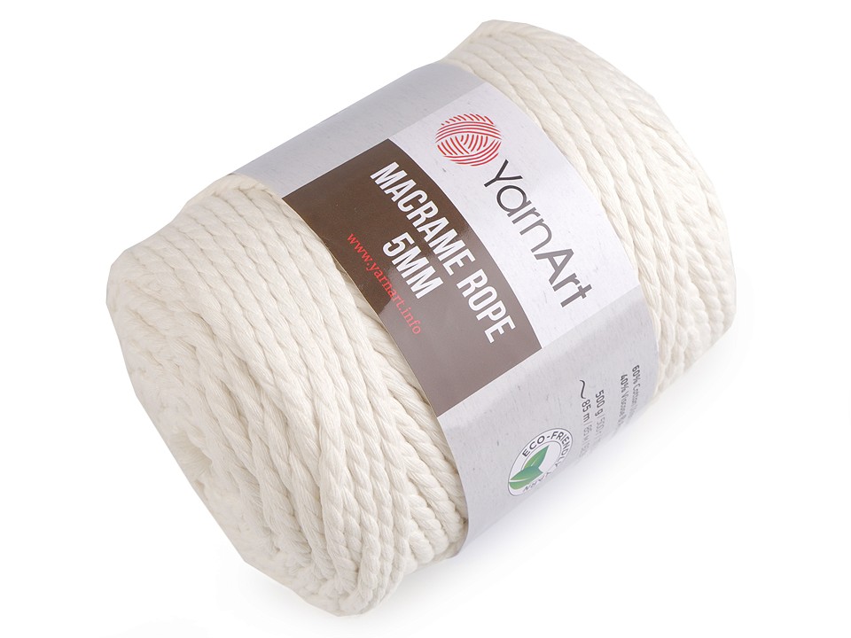 Pletacia priadza YarnArt Macrame Rope 5 mm 500g