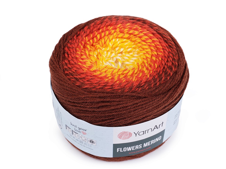 Pletacia priadza YarnArt Flowers merino 225g