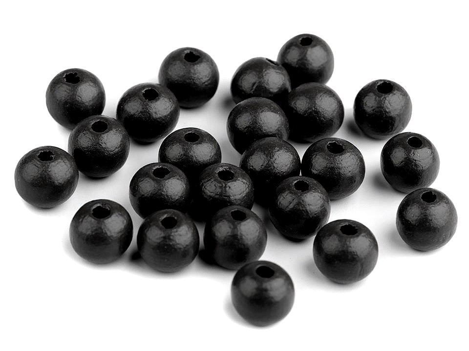 Drevené koráliky Ø10 mm  - 20 g