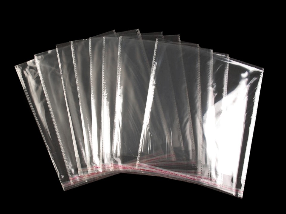 PP vrecko s lepiacou lištou 20x20 cm - 20ks