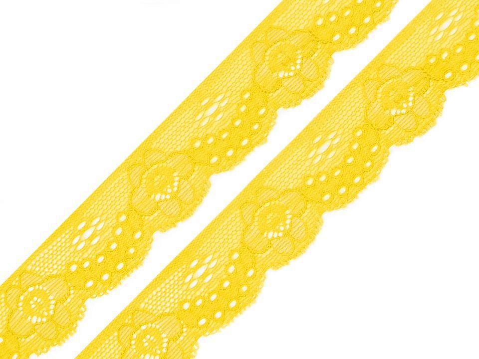 Elastická čipka šírka 28 mm - 1 m