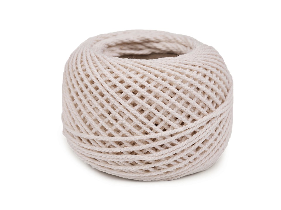 Bavlnená priadza macramé / háčkovacia 40 g