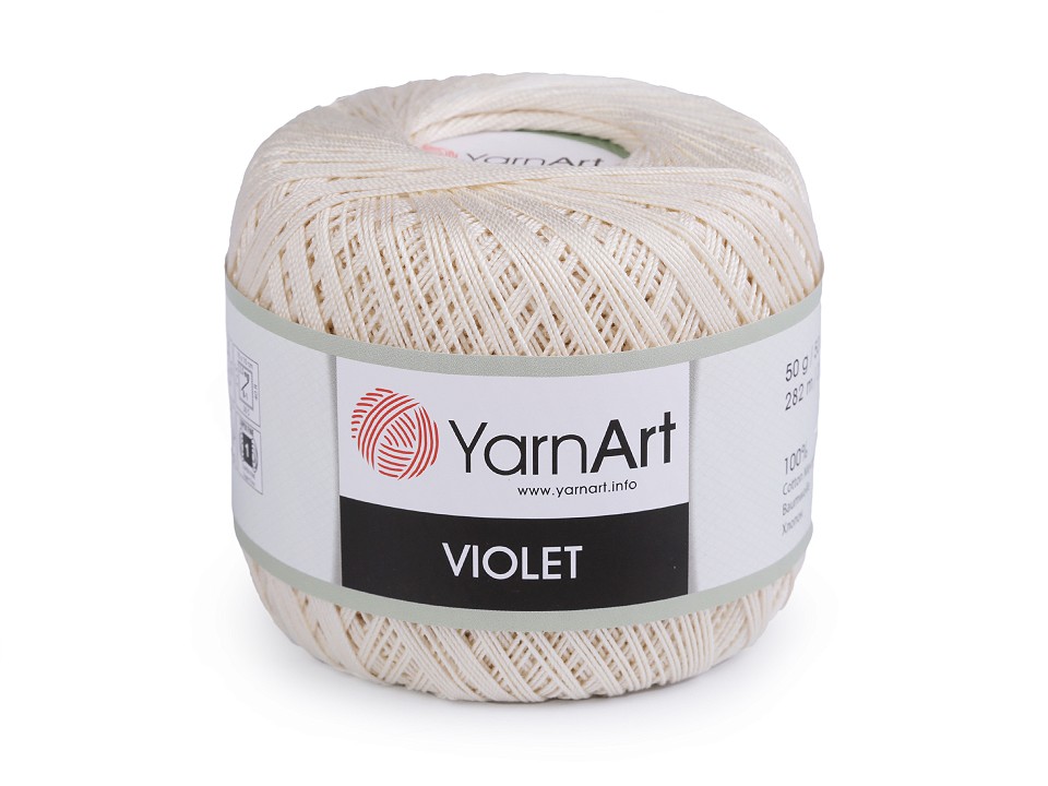 Bavlnená priadza háčkovacia YarnArt Violet 50g